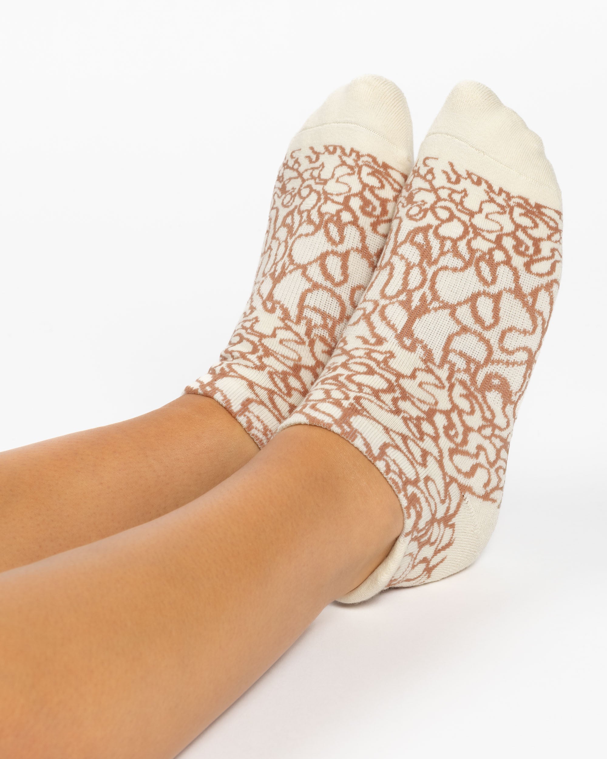 Abstract Full Foot Grip Sock