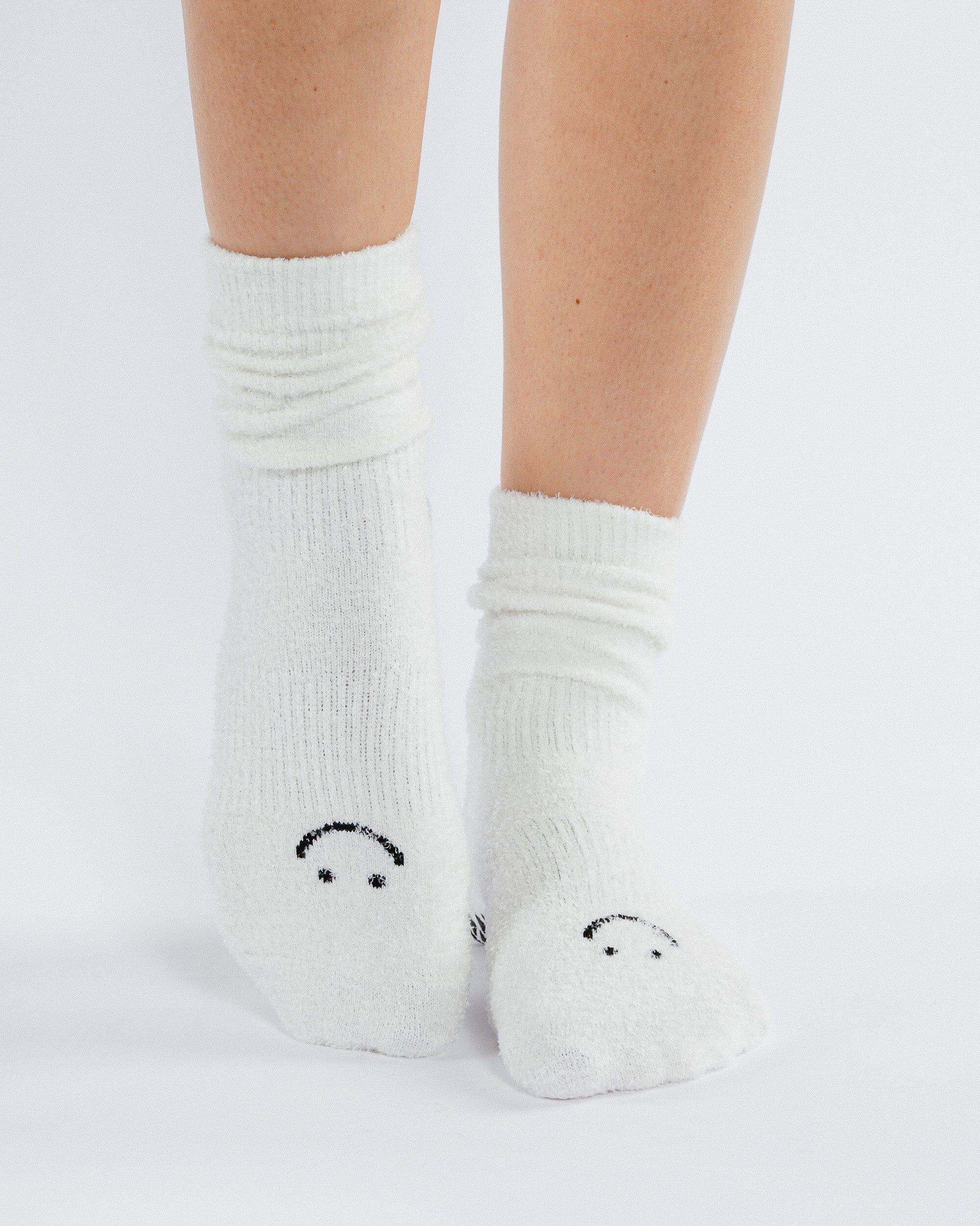 Happy Cloud Cozy Crew Grip Sock