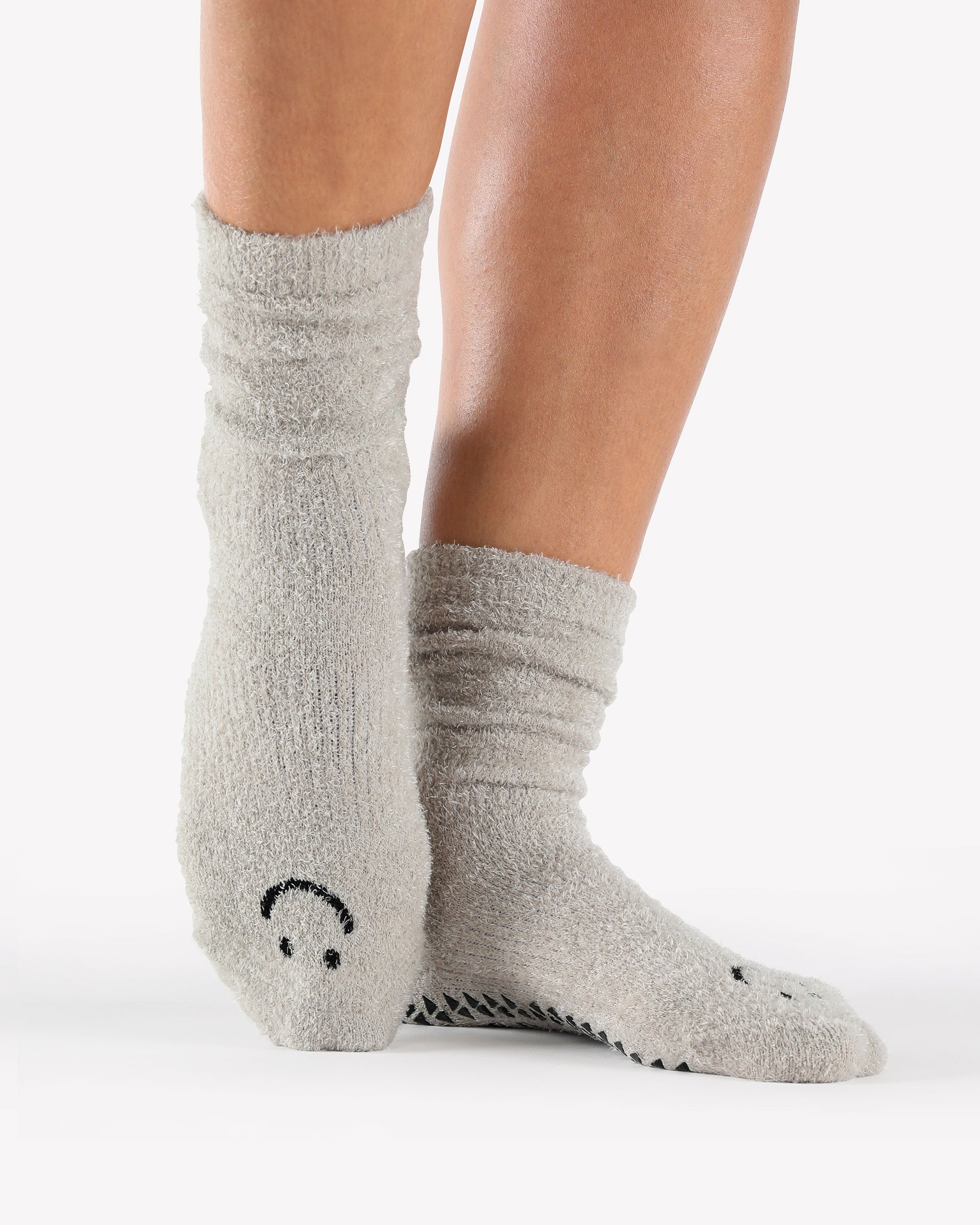 Happy Cloud Cozy Crew Grip Sock