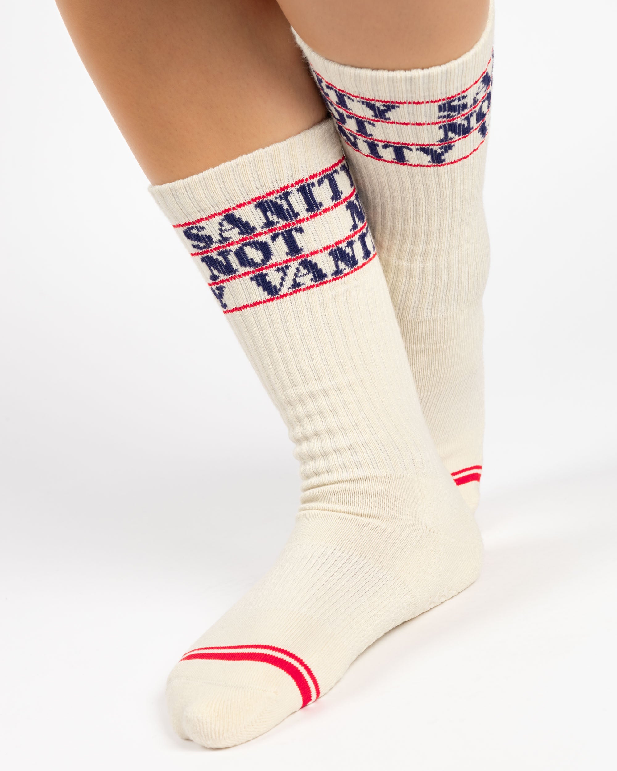 Sanity Not Vanity Crew Grip Sock