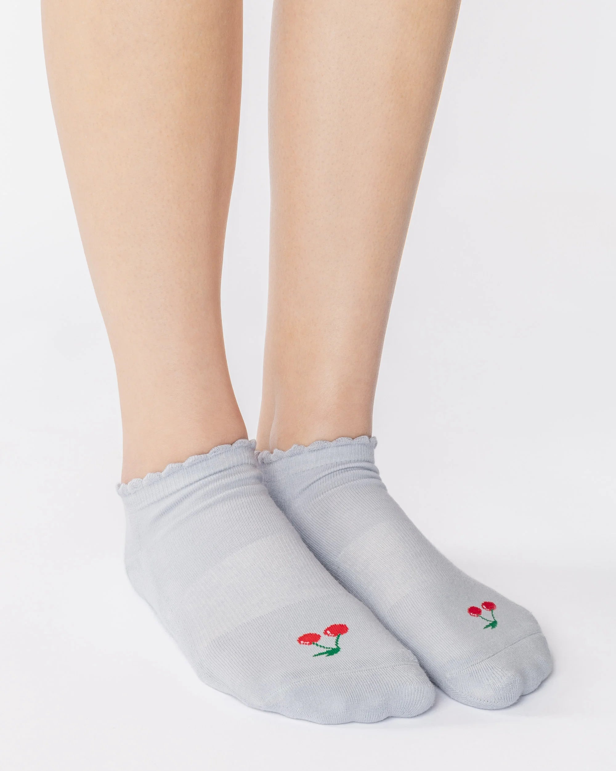 Cherry Full Foot Grip Sock
