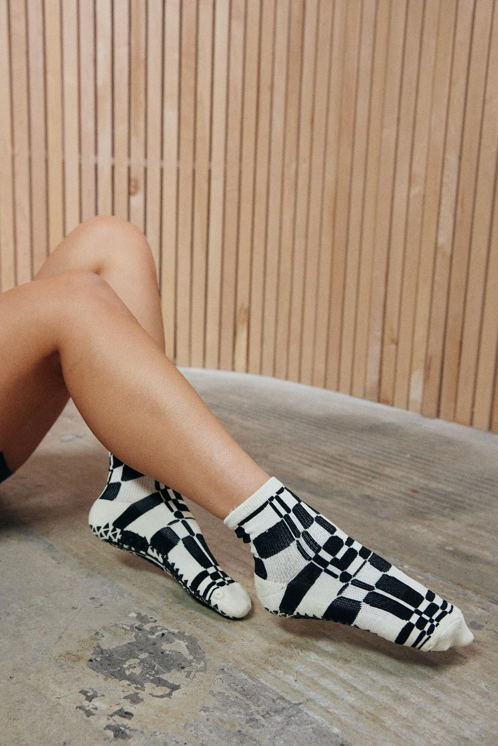 Retro Geo Ankelgreppsstrumpor