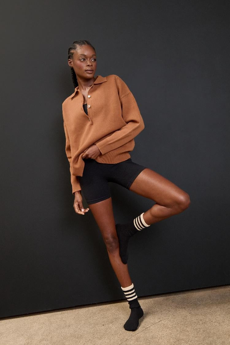 Slouch Lexi Crew Grip Sock