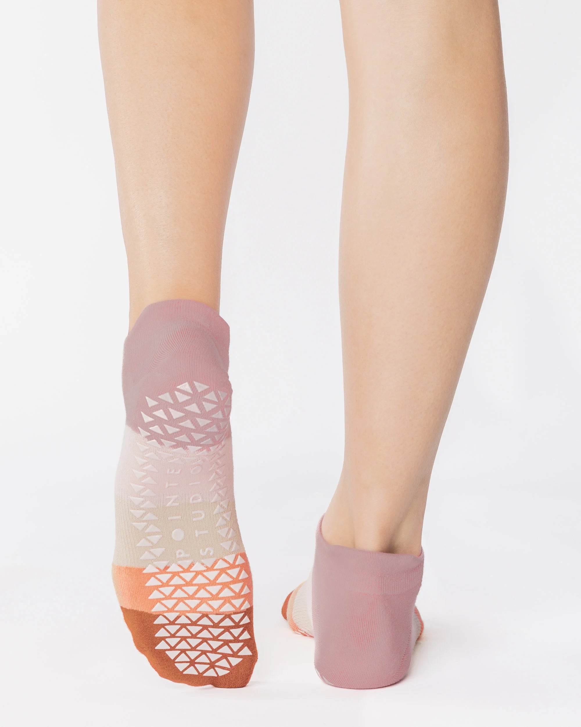 Layered Striped Full Foot Grip Sock