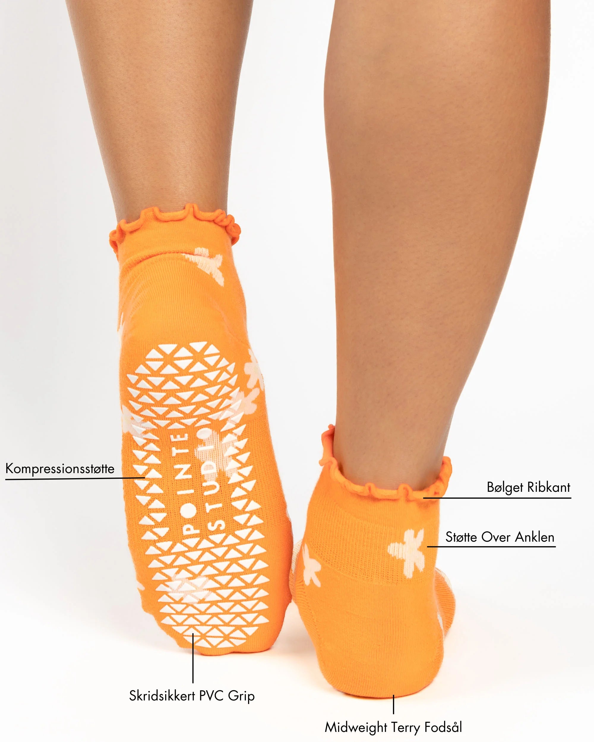 Bloom Quarter Grip Sock