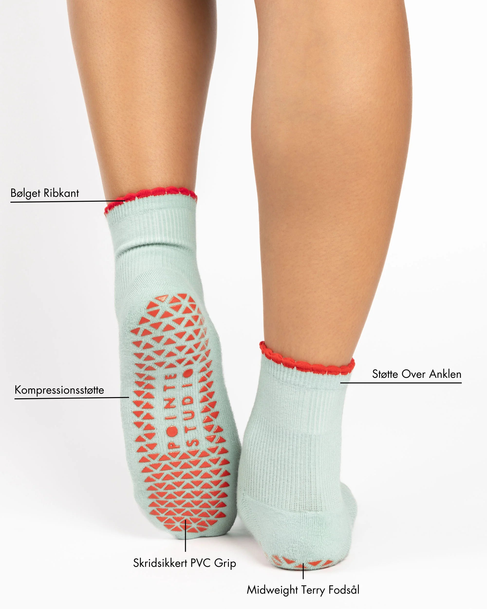 Mental Vacay Ankle Grip Sock