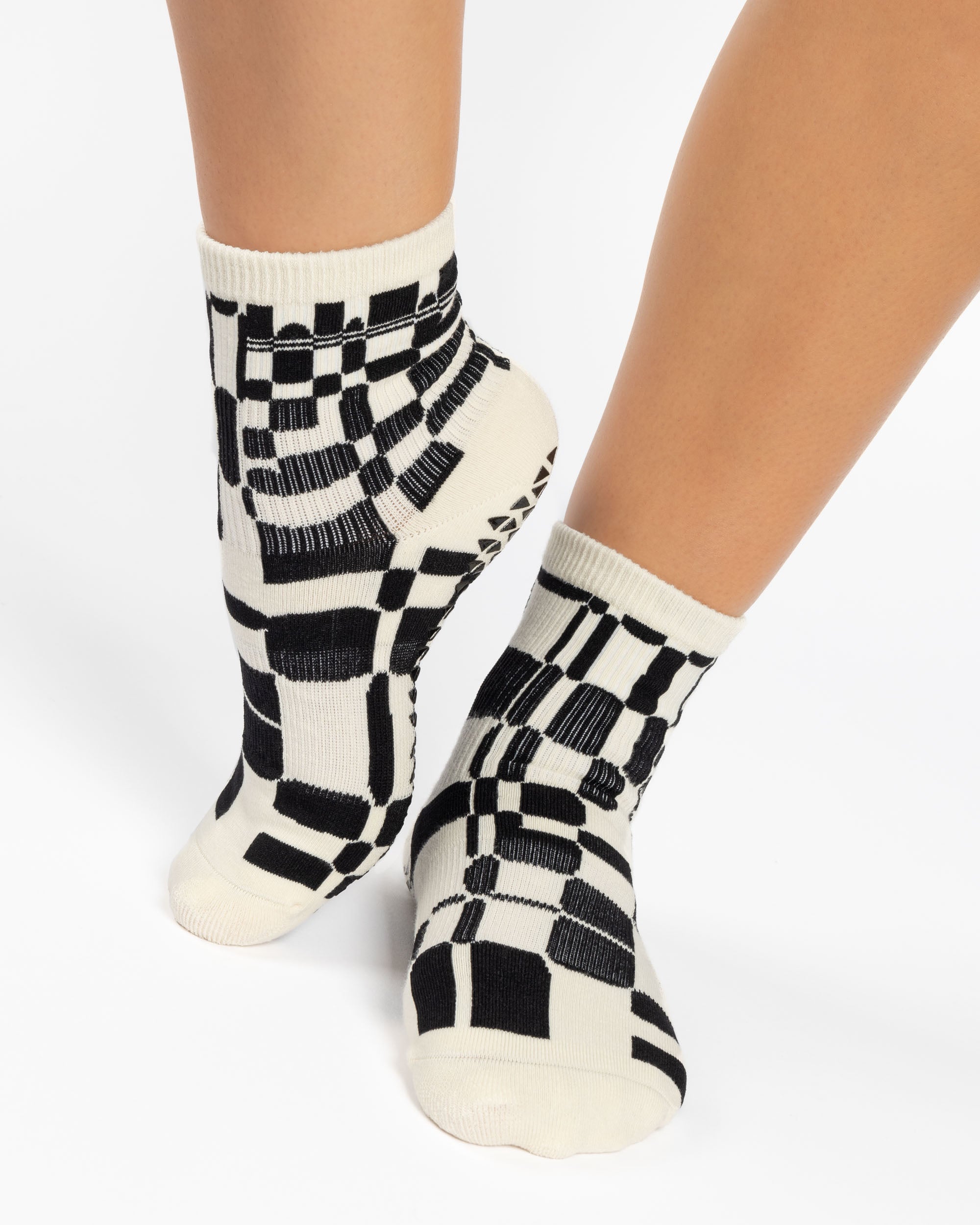 Retro Geo Ankle Grip Sock