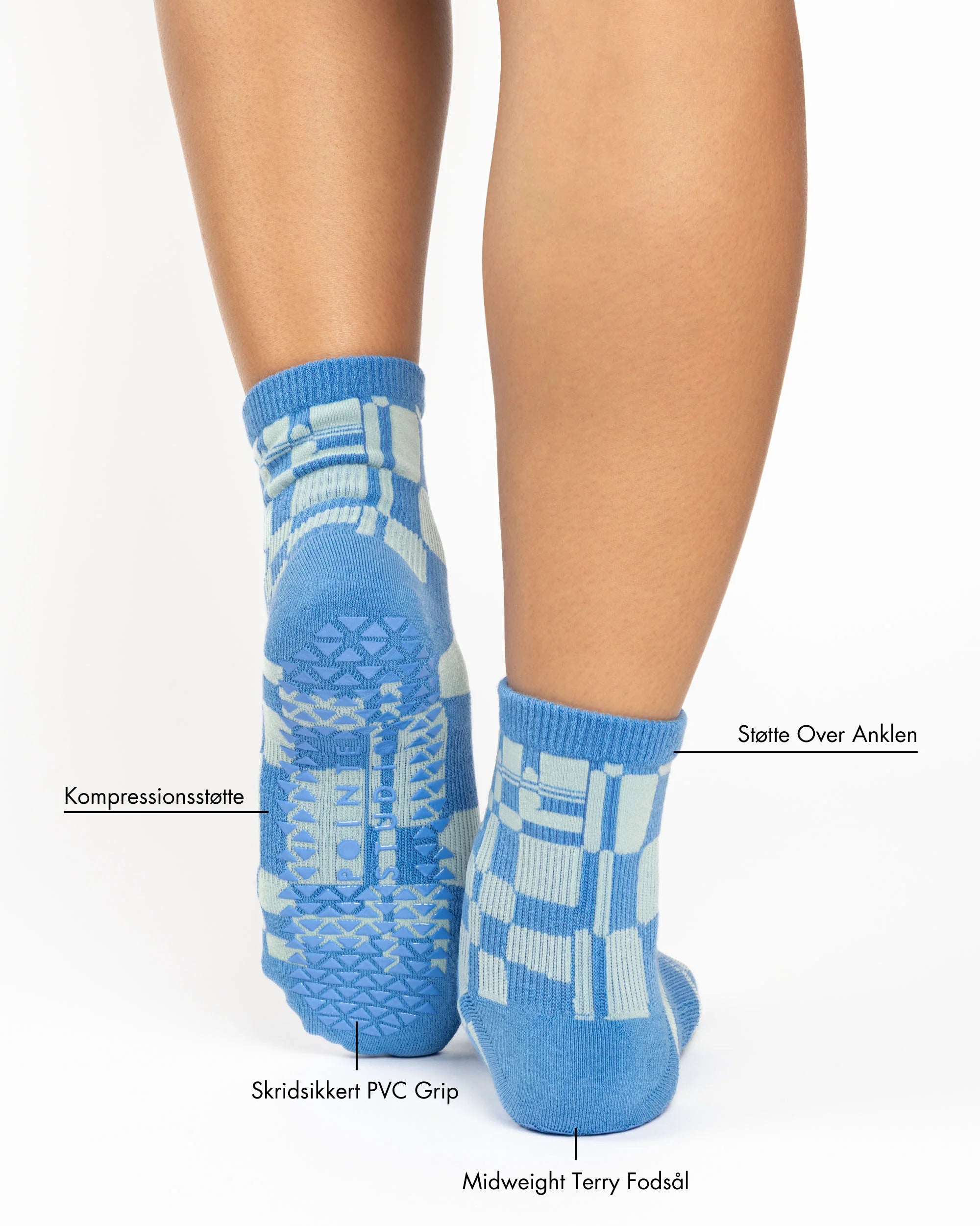 Retro Geo Ankle Grip Sock