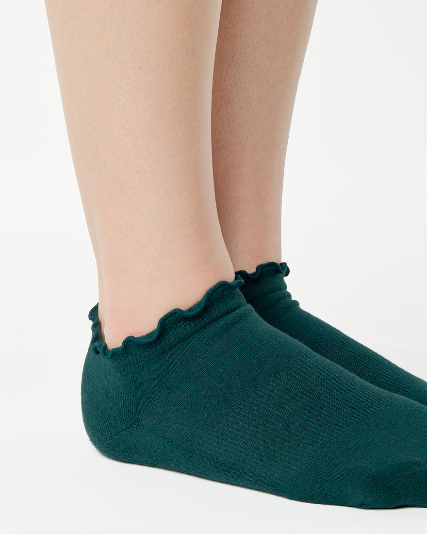 Ruffle Full Foot Grip Sock
