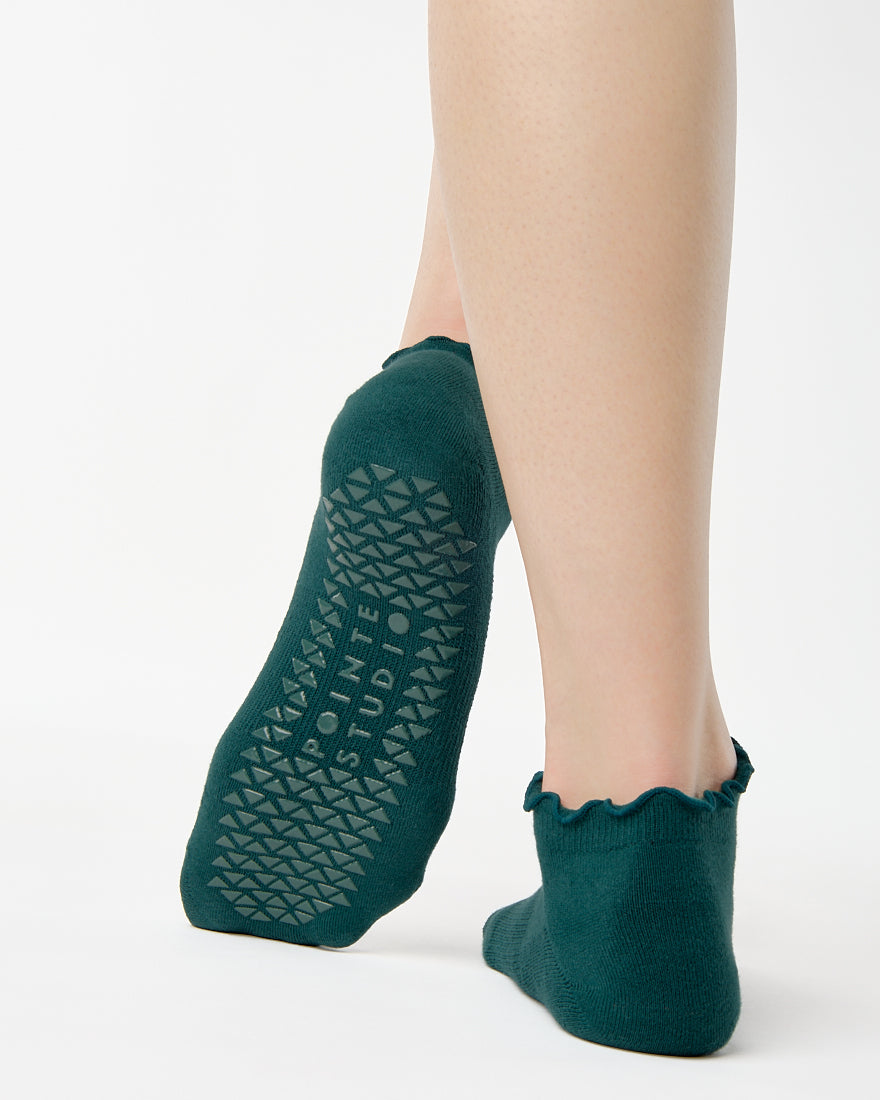 Ruffle Full Foot Grip Sock